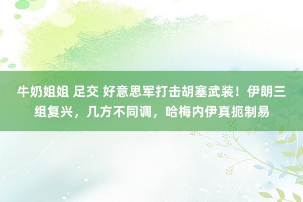 牛奶姐姐 足交 好意思军打击胡塞武装！伊朗三组复兴，几方不同调，哈梅内伊真扼制易