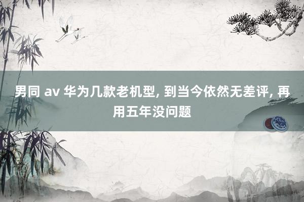 男同 av 华为几款老机型, 到当今依然无差评, 再用五年没问题